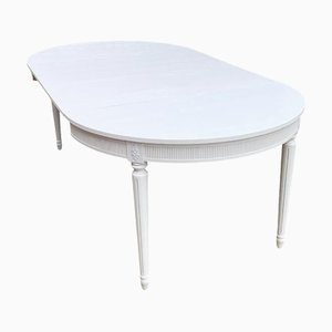 Gustavian Swedish Extendable Dining Table, 1950s