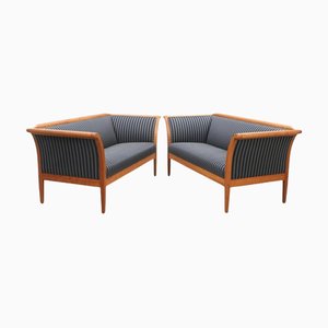 Schwedische Biedermeier Sofas, 1970er, 2er Set