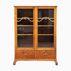 Art Deco Swedish Glass Front Cabinet, 1920s