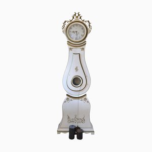 Swedish Gold Carved Crown White Mora Clock