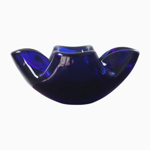 Italienischer Vintage Glas Aschenbecher, 1970er