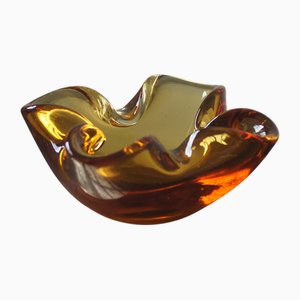 Italienische Vintage Glasschale, 1970er