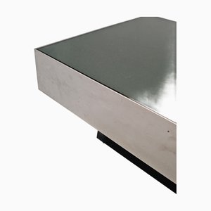 Rectangular Steel Glass Bar Table by G. Ausenda for Ny Form, 1970s