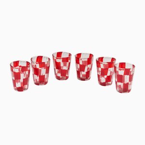 Murano Crystal Tequila Glasses by Mariana Iskra for Ribes Studio, Set of 6