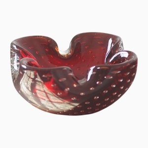 Cendrier Bullicante en Verre par Alfredo Barbini, 1970s