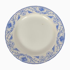 Plato para tartas Luis XVI antiguo de BFK, Bélgica, década de 1890