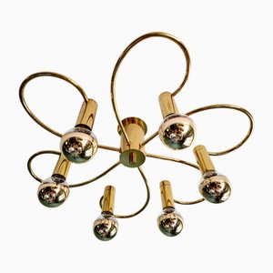 Grand Plafonnier Design aus Messing von Cossack Leuchten, 1970er