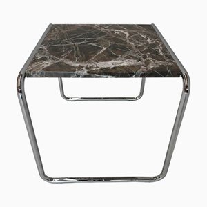 Square Model Laccio Coffee Table in Green Marble by M. Breuer for Knoll, 2000s