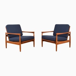 Set of Mid-Century Modern Oak Kolding Chairs by Erik Wørts for Ikea, 1960s