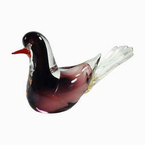 Kleiner Italienischer Glasvogel, Murano, 1970er