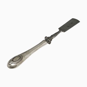 Cuchillo de plata para paté clásico, Francia, década de 1880