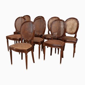 Antique Mahogany Chairs, Set of 8