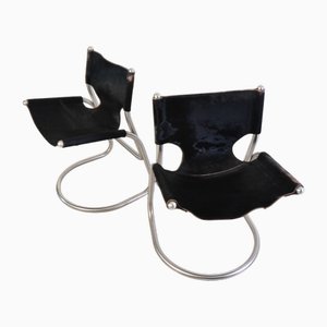 Skulpturale italienische Vintage Stühle, 1970er, 2er Set