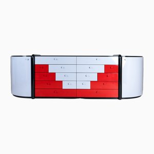 Postmodern Sideboard in Lacquered Wood, 1980s