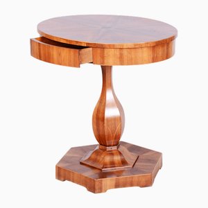 Small Biedermeier Table in Walnut & Spruce by J. Danhauser, Austria, 1820s