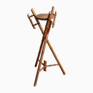 Soporte para plantas de bambú vintage