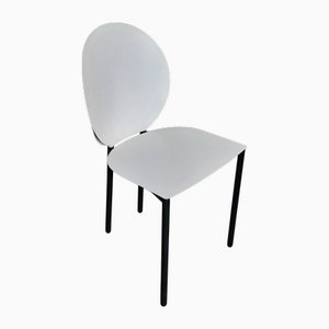 Silla Gioconda de metal blanco de Roberto Barbieri y Marco de Carli, años 80
