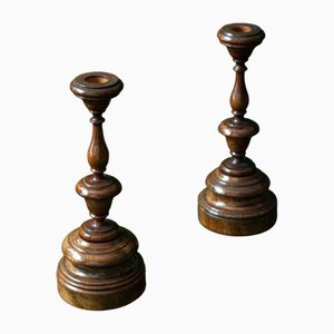 Candelabros con forma de ajedrez. Juego de 2