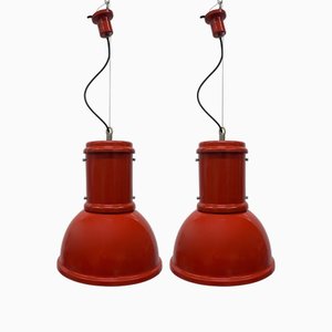 Vintage Hängelampe von Fontana Arte, 1970, 2er Set