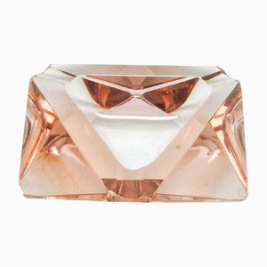 Moser zugeschriebener Art Deco Aschenbecher, Ehemalige Tschechoslowakei, 1950er