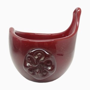 Postmoder Salt Holder attributed to Wolomin Glassworks attributed to Jerzy Słuczan-Orkusz, Poland, 1970s