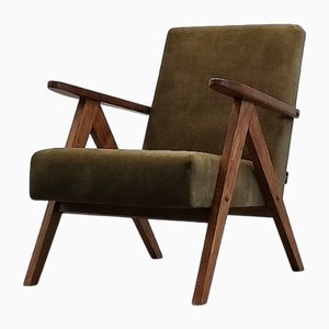 Mid-Century Modell B 310 VAR Sessel aus Waldgrünem Samt, 1960er