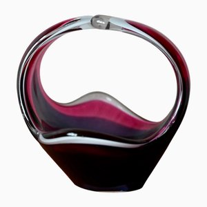 Shell Glass Bowl by Paul Kedelv for Flygsfors