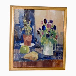 Ragnar Falk, Still Life, 1960s, Oil on Canvas, Framed
