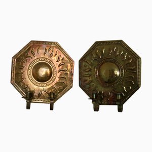 Mid-Century Modern Swedish Brass Sconces by Torbjörn Tested, Set of 2