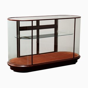 Vintage Vitrine aus Eiche mit Glasschubladen, Italien, 1950er
