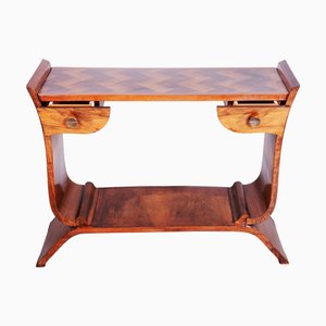 Art Deco Side Table in Walnut, France, 1920s