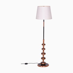 Mid-Century Stehlampe aus Stahl & Kupfer, Tschechische, 1960er