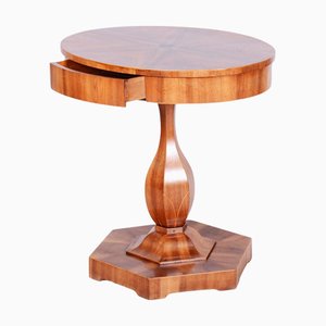 Small Biedermeier Table in Walnut & Spruce attributed to J. Danhauser, Austria 1820s