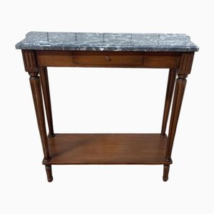 Louis XVI Style Console Table in Grey Marble