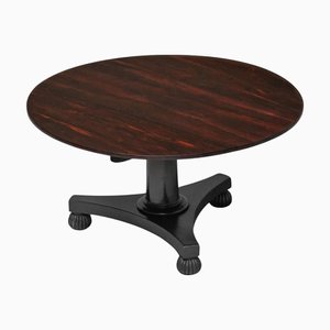 Tavolo da pranzo Impero impiallacciato in palissandro