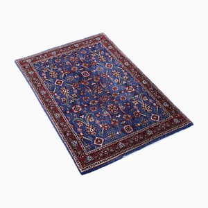 Middle Eastern Hand-Knotted Bijar Rug in Silk