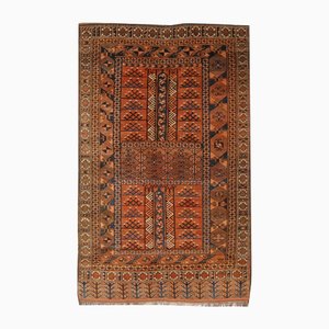 Afghan Hand-Knotted Brown Rug