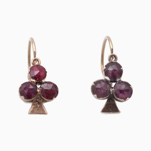 Clover Perpignan Granat Ohrringe, 2 . Set