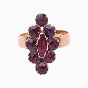 Perpignan Granat Marquise Ring