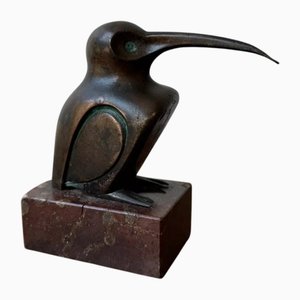 Edouard-Marcel Sandoz, Skulptur, die einen Kolibri darstellt, Bronze