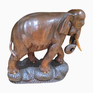 Large Wood Elephant, 1950s