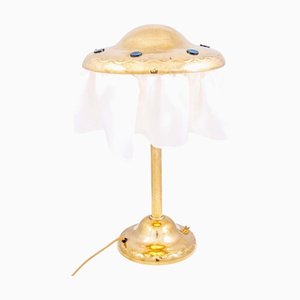 Glass & Brass Table Lamp from Josef Hoffmann for Johann Loetz Witwe, 1907