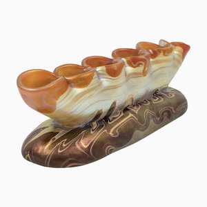 Österreichischer Jugendstil Glas Tafelaufsatz von Johann Loetz Witwe, 1890er