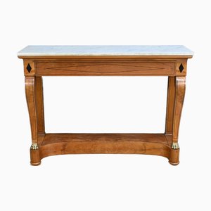 Consola de nogal nudoso