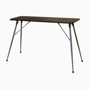 Vintage Console on Chrome Compass Legs, 1950s