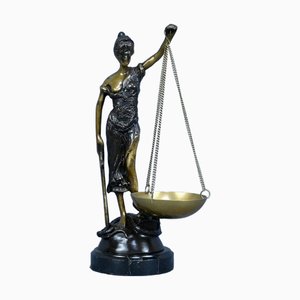 After C. Franchomme, Allegory of Justice, Early 20th Century, Bronze