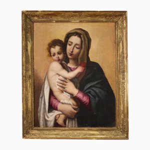Madonna col Bambino, 1650, Olio su tela, con cornice