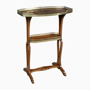 Louis XVI Style Side Table in Mahogany Veneer