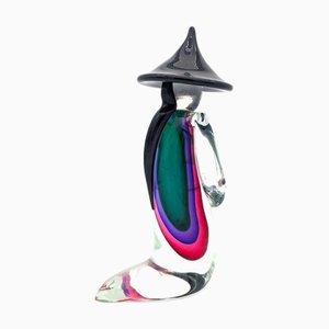 Escultura que representa a un monje en vidrio hecho a mano de YourMurano