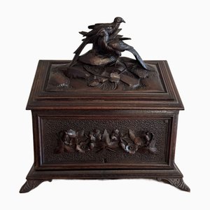 Antique Black Forest Stationary Box, 1880
